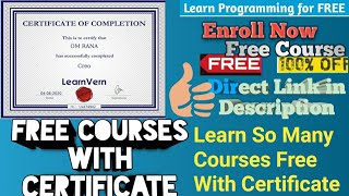 Free Courses With Certificate| LearnVern Free 50 + Courses With Free Certificate screenshot 5