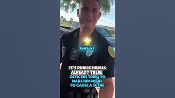 He was already there but they came trying to remove him illegally #shorts #policeofficers #cops