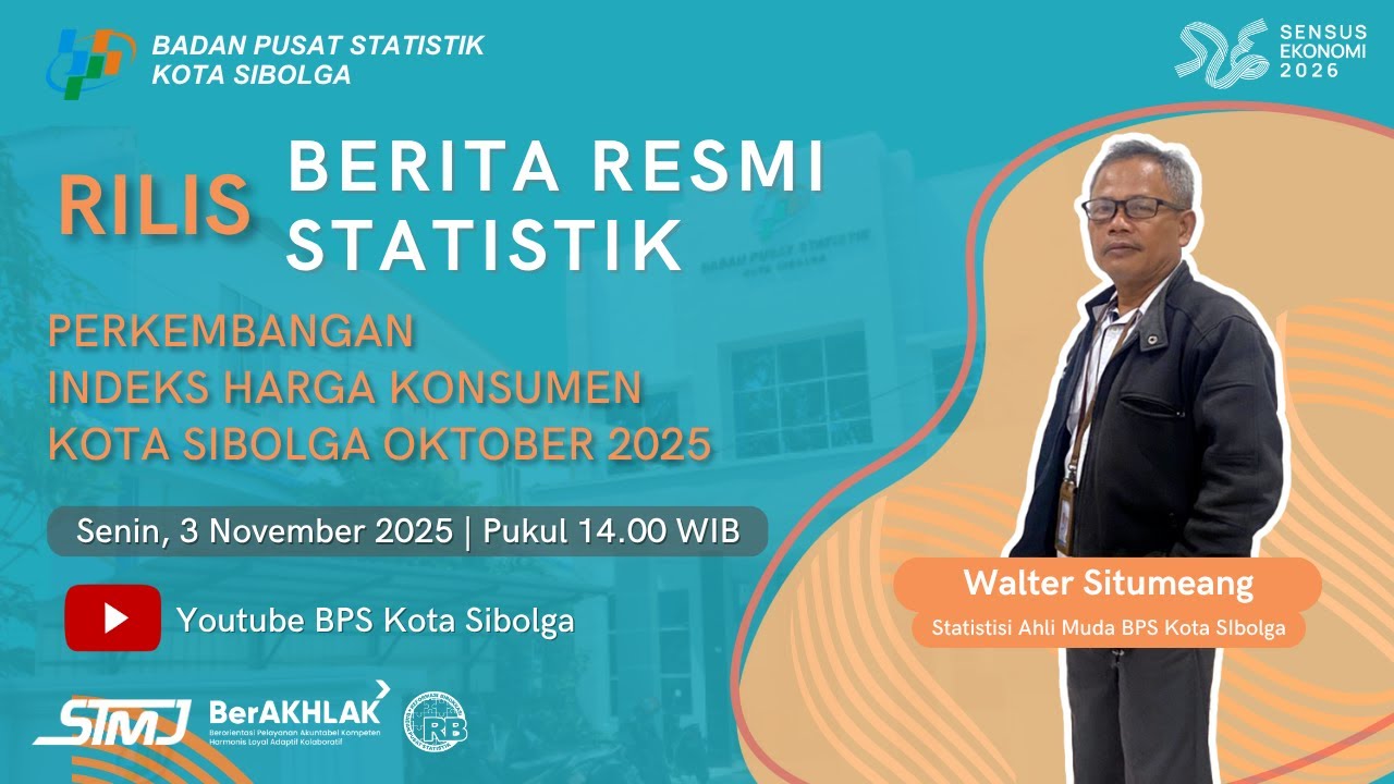Rilis BRS Perkembangan IHK Kota Sibolga Oktober 2025