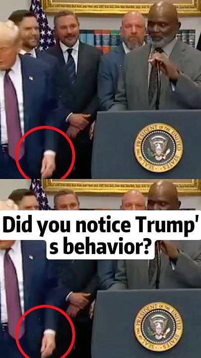 Did you notice Trump’s behavior?#shorts #fyp #celebrity #famous #trump