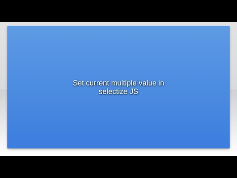 Set current multiple value in selectize JS