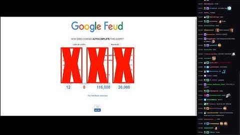 Jerma [Chat Replay] - Google Feud