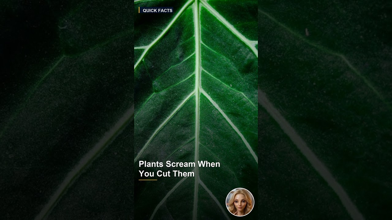 Plants scream when you cut them (you can't hear it) - YouTube