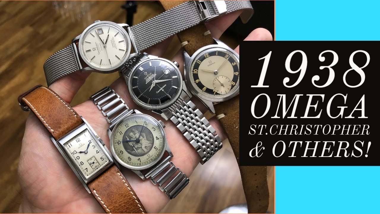 RARE 1938 OMEGA ST.CHRISTOPHER, 1940 PUPITRE, BLACK PIE PAN, BULLSEYE, AND CONSTELLATION CALATRAVA!