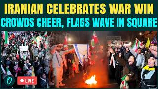 Iran Celebrates War ‘VICTORY’ LIVE: Burns U.S-Israel Flags After Trump Ceasefire Announcement| VIDEO