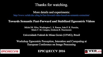 [EPIC@ECCV 2016] Towards Semantic Fast-Forward and Stabilized Egocentric Videos