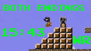 (15:43 w/o loads) SMB2J Both Endings (FDS) Speedrun *WR*