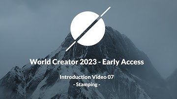 World Creator 2023 Early Access Preview - Tutorial 07: Stamping