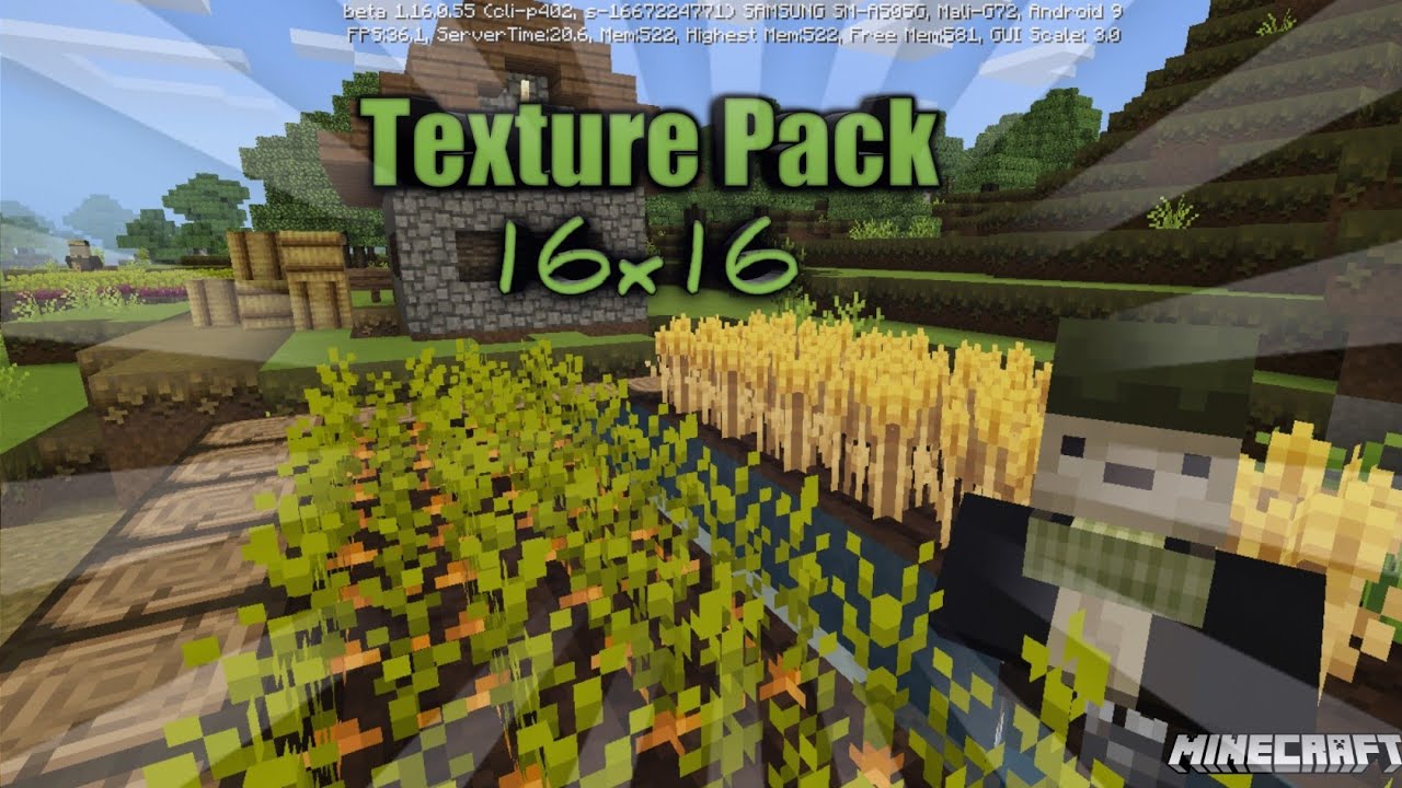 TEXTURA Mizunos 16X16 para minecraft 1.14 y 1.15 - YouTube