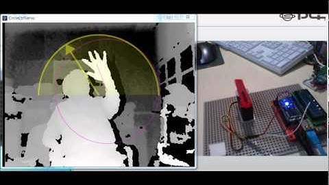Kinect + mbedでRCサーボモータを制御してみた。(その１)