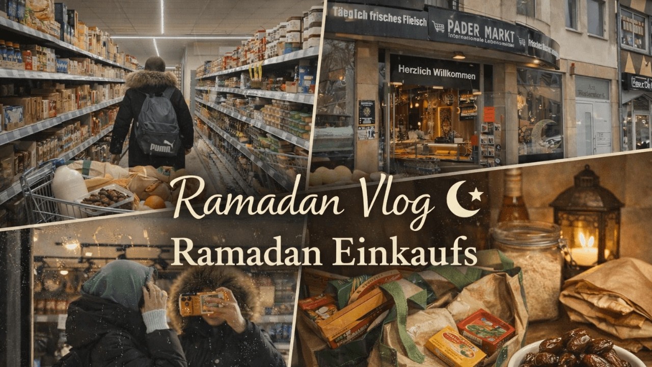 Ramadan Grocery Shopping in Germany 🌙 I Preparing for Ramadan I Simple Ramadan Vlog 2026