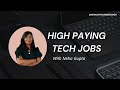 What's the BEST Tech Job for 2025 HIGH PAY?