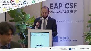 Armenia&#39;s Foreign Affairs Minister Ararat Mirzoyan speech at the EaP CSF 13th Annual Assembly,