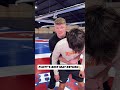 Dustin Plott shows his best mat return.