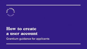 How to Create a User Account
