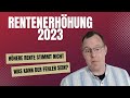 Rentenerhöhung 2023! Höhere Rente stimmt nicht, was kann der Fehler sein?