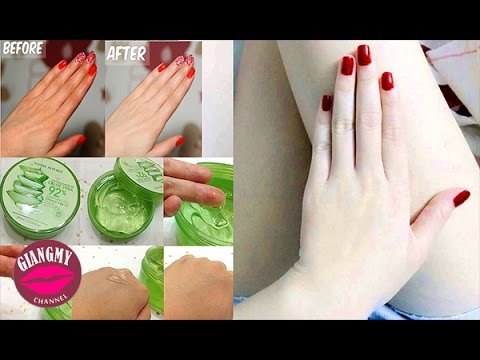 Mẹo Làm Đẹp | Cách Làm Trắng Da Từ Mặt Nạ Nha Đam - Skin Whitening Home | Giang My Channel