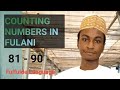 COUNTING NUMBERS IN FULFULDE LANGUAGE 81 90 