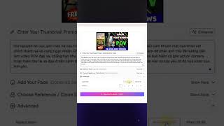 Công cụ tạo thumbnail YouTube nhanh nhất hiện nay #ThumbsAI #AIThumbnailGenerator #YouTubeThumbnail