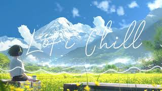 Relaxing with Yellow Flower Fields and Mount Fuji | Chill Lofi