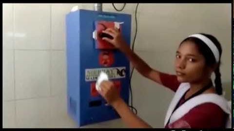 Sanitary Napkin Vending And Disposal Machine