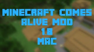 How to Install the Minecraft Comes Alive Mod for Minecraft 1.8 [Mac] screenshot 4