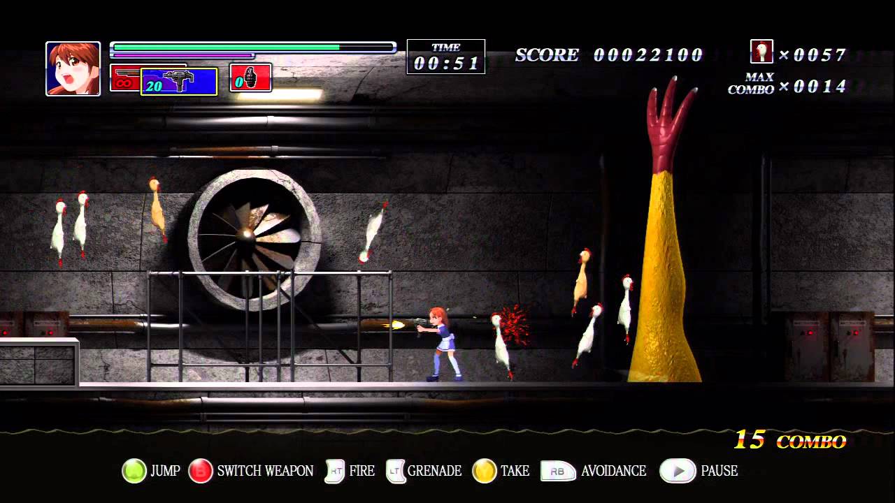 Shooting Chicken: Brutal Sucker - Xbox Live Indie Game (XBLIG) Gameplay Xbox 360