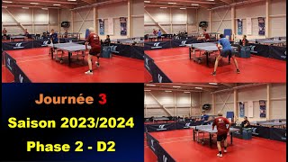 Services gagnants ?!🏓Journée 3 Ph 2 | Championnat en D2 | Tennis de table