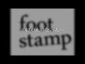 FOOT  STAMP  /  かけがえのない人へ    cover