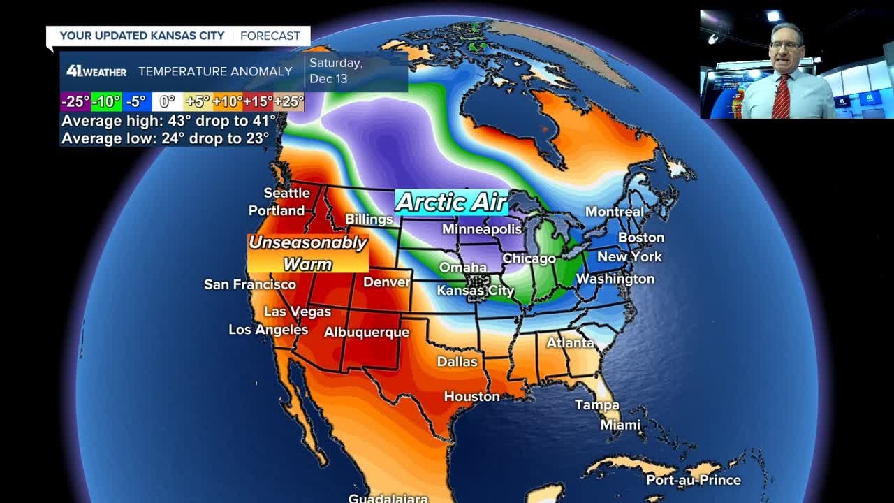 KSHB 41 Weather Blog | Frigid Weekend then A Big Warm Up - YouTube