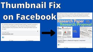 How to Fix YouTube Thumbnails Not Showing on Facebook and Why it Matters