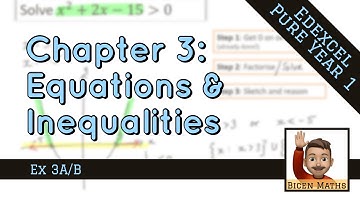 Equations & Inequalities 1 • Simultaneous Linear and Non-Linear Equations • P1 Ex3A/B • 🤖