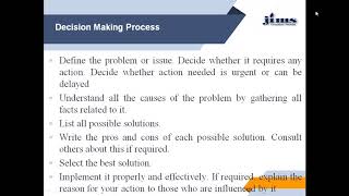 Unit  3 2 2 Decision Making skill
