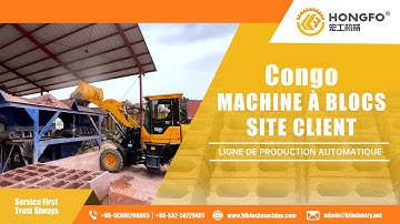 HF Machinery Block Making Machine in  Congo site #blockmakingmachine