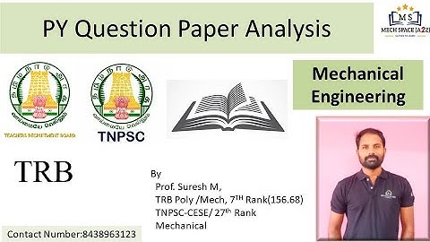 BOOK SELECTION/ MECHANICAL COMPETATIVE EXAMS/ BOOKLIST/ MECH SPACE/ SURESH M/ TRB /TNPSC CESE