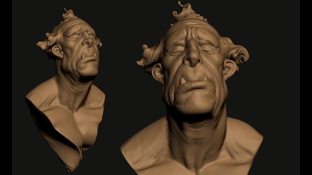 Zbrush Orc Speed sculpt - 4 - YouTube