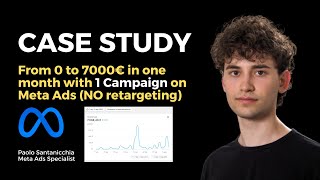 CASE STUDY: From 0 to 7000€ in 1 month for a new E-Commerce with 1 Meta Ad Campaign, No retargeting