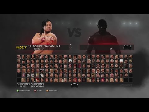 WWE 2K17 - ALL CHARACTERS  + DLC PACKS, ARENAS, MOVES, 2K SHOWCASE AND BELTS UNLOCKED XBOX 360/PS3