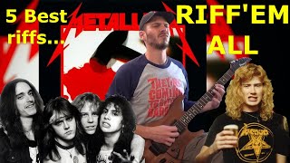 Riff'em all - 5 meilleurs riffs de Kill'em All ( METALLICA ) avec Tablature