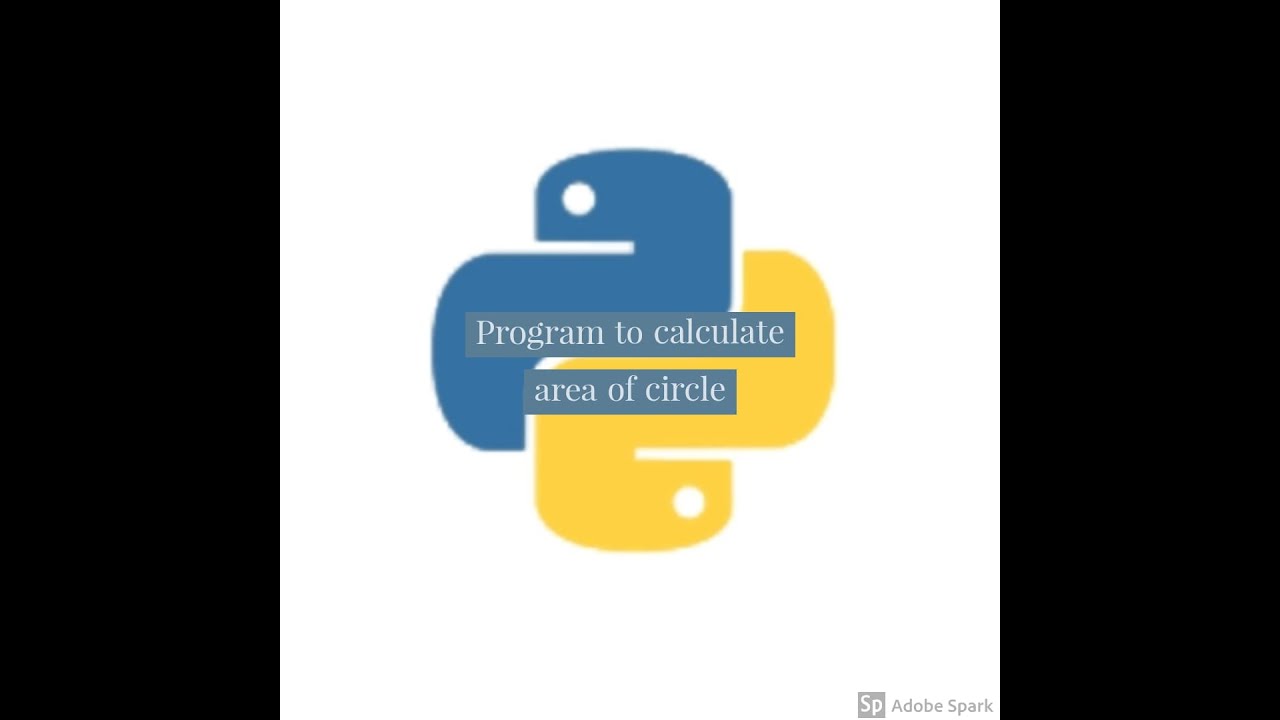 Class and object in python (Program to calculate area of circle) - YouTube