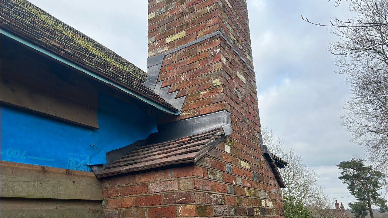 Installing Lead Flashings And Aprons To A Double Chimney Knee YouTube Installing Lead Flashings And Aprons To A Double Chimney Knee YouTube