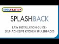 How To Install Splashback Kitchen Splashbacks: Self-Adhesive Glass, Easy DIY Guide | Toolstation