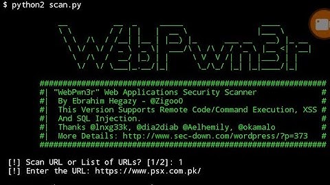 Install webpwn3r in termux  and scan website