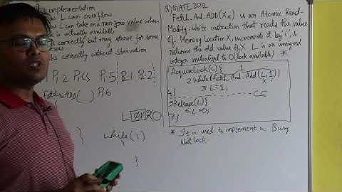 GATE 2012 Fetch and Add (Part 1) - Solved // Process Synchronization // OS // CS - GATE