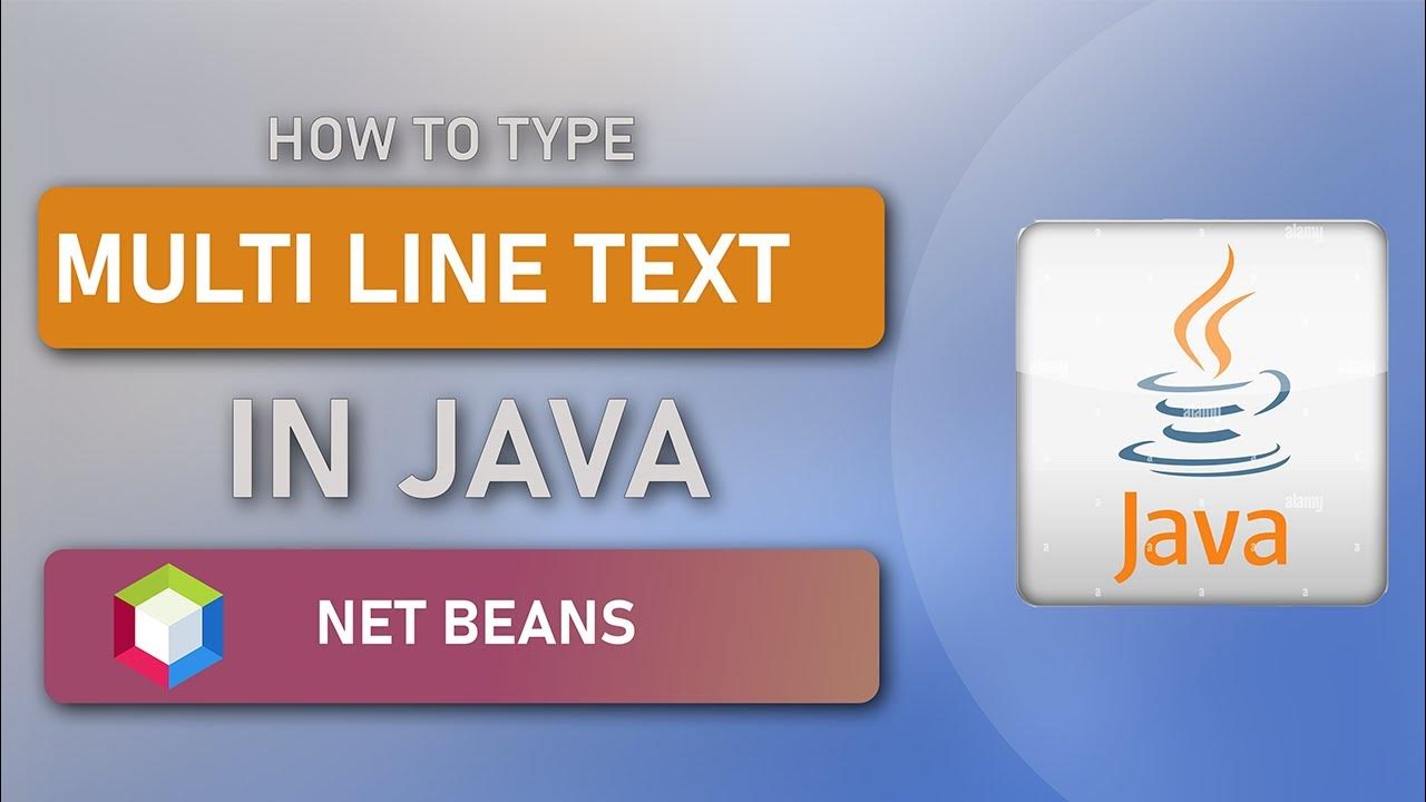 How to Type Multi Line text in Java Jlabel NetBeans | Java | Tech Amr ...