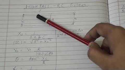 High Pass Rc Filter