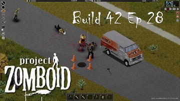 Project Zomboid Build 42 Ep 28 | Strolling around town and finding the rarest? item in the game