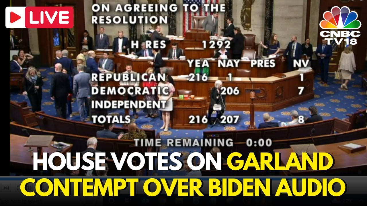 Merrick Garland Contempt Vote LIVE: House Votes on AG Garland in ...
