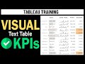 Tableau Improved Tables - KPIs, Conditional Formatting, Sparklines (Step-by-Step Tutorial)