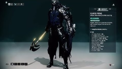 Warframe: Reaper Prime (2 Forma Build)